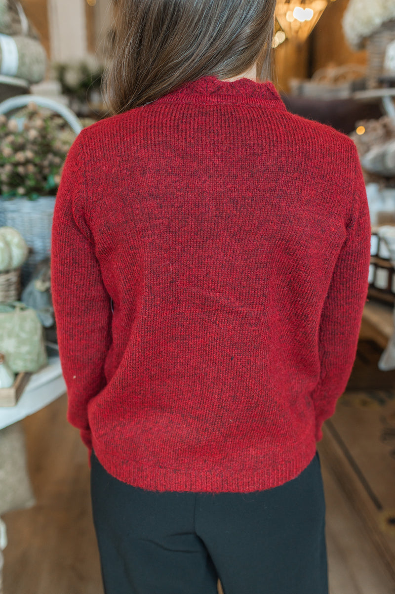 Asiarpak Cardigan | Burgundy