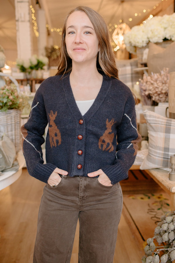 Gal Cardigan | Navy