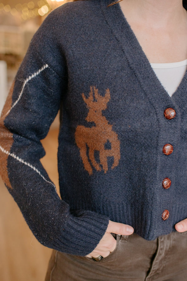 Gal Cardigan | Navy
