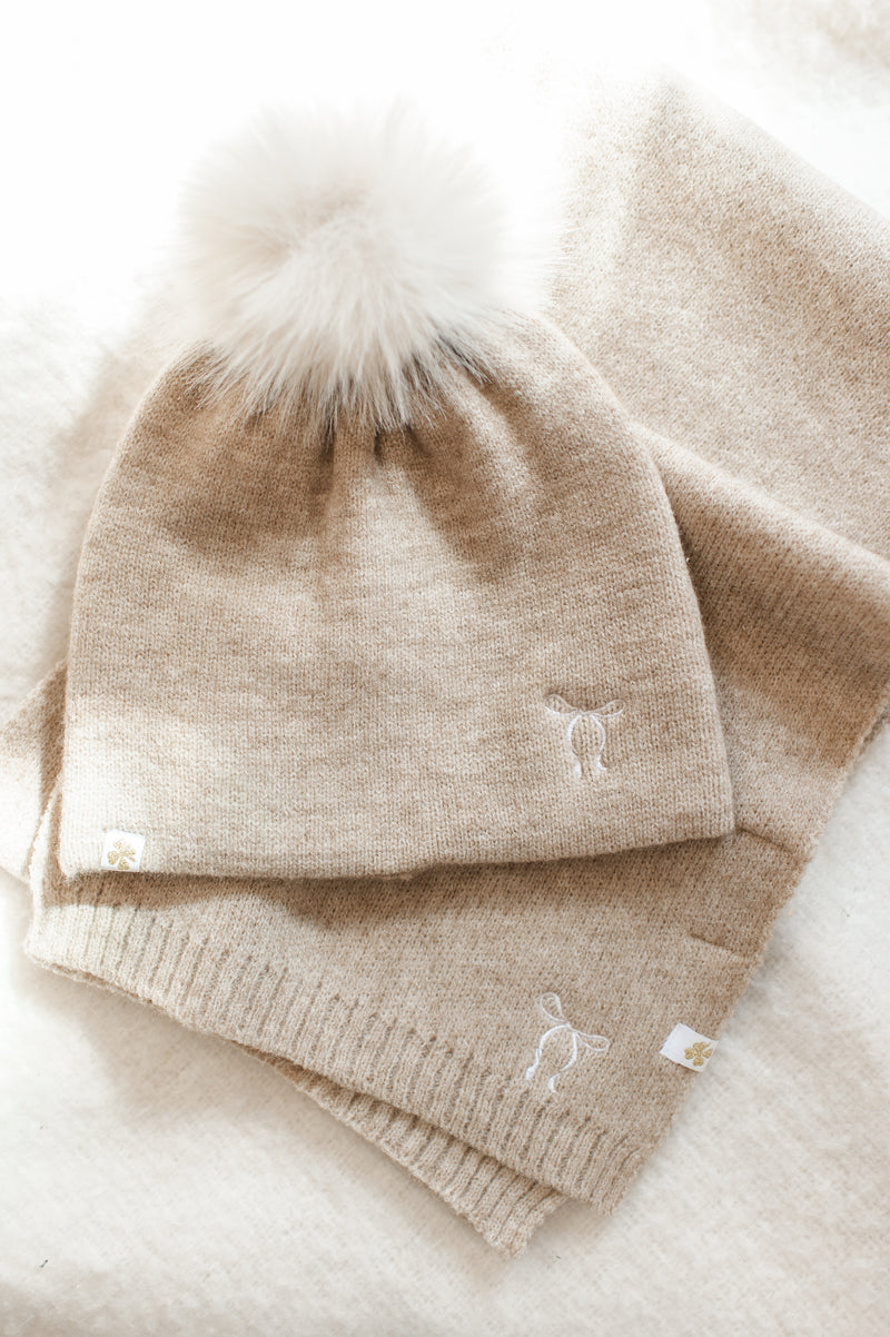 Bow Scarf | Beige