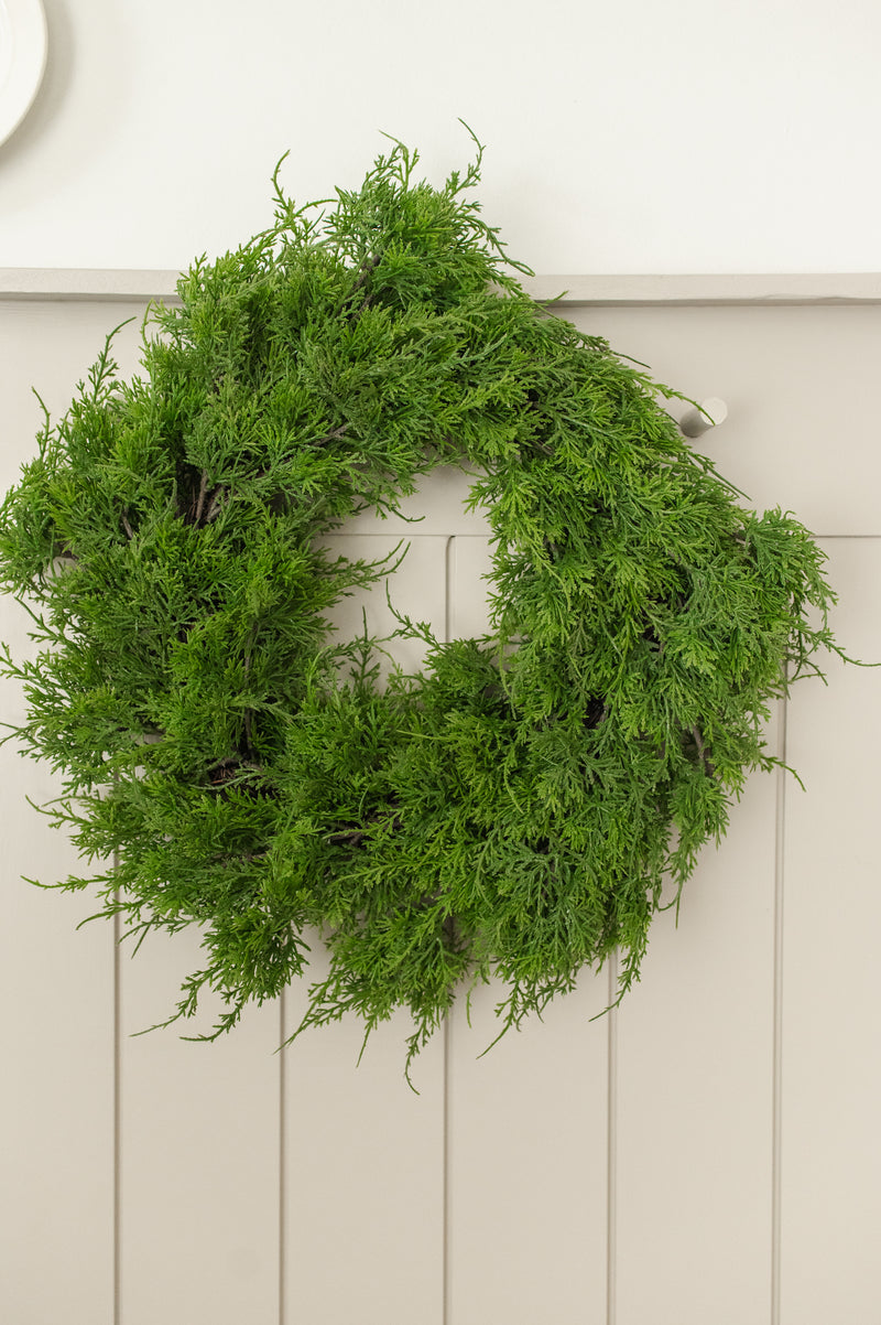 Fresh Touch Northern Cedar Pine Wreath | 24"