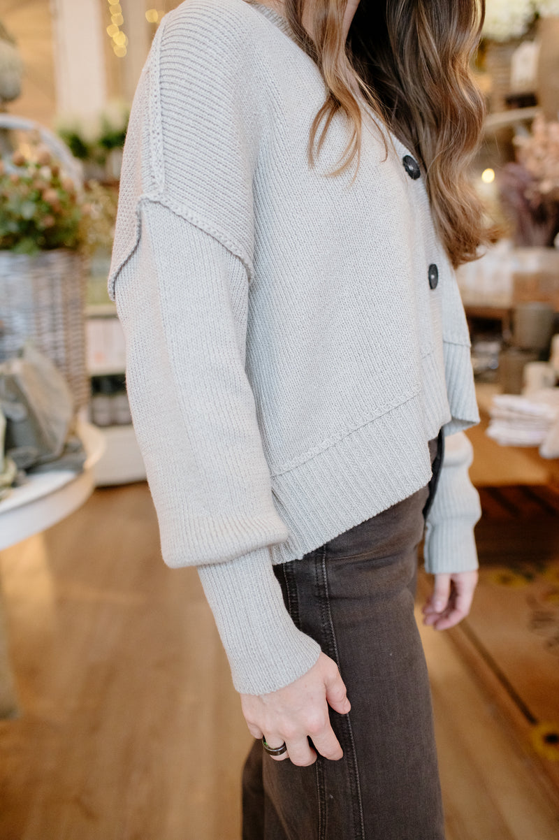 Sumire Cardigan | Sanded Stone
