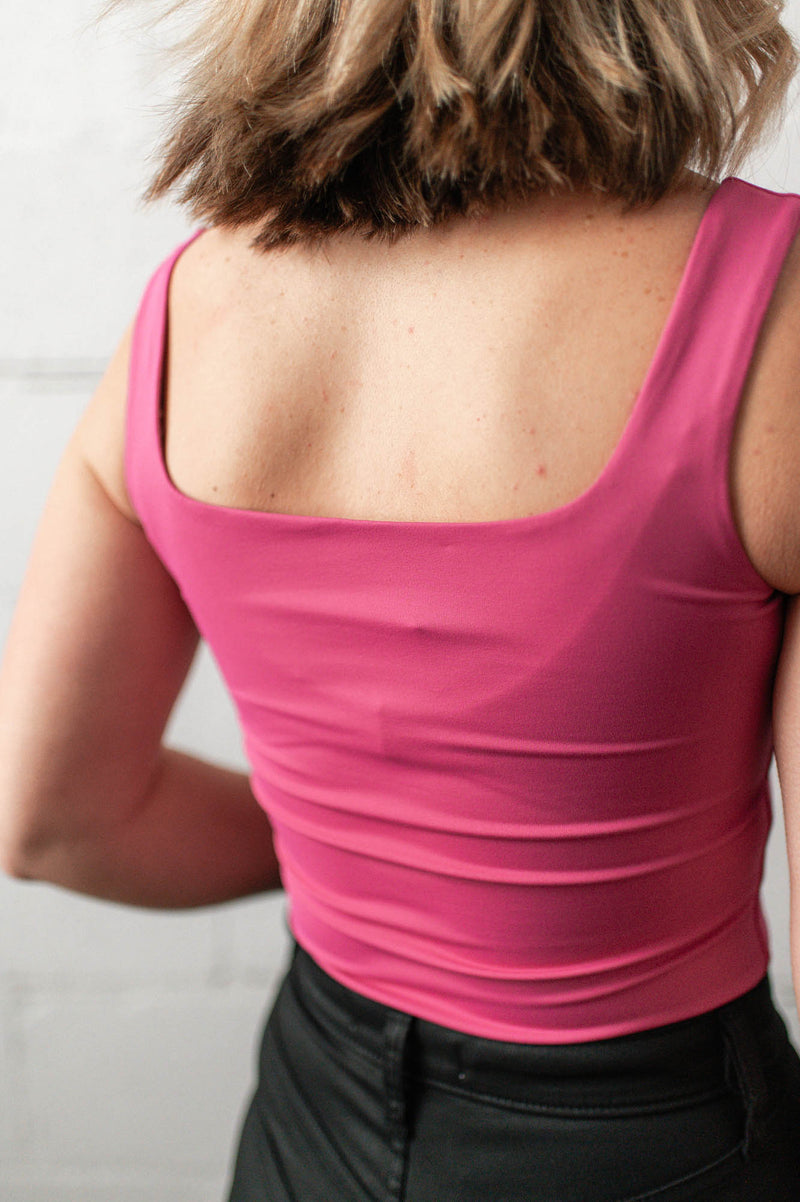 Tia Sleeveless Bodysuit | Super Pink