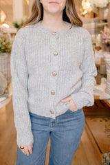 Letrice Cardigan | Silver Grey