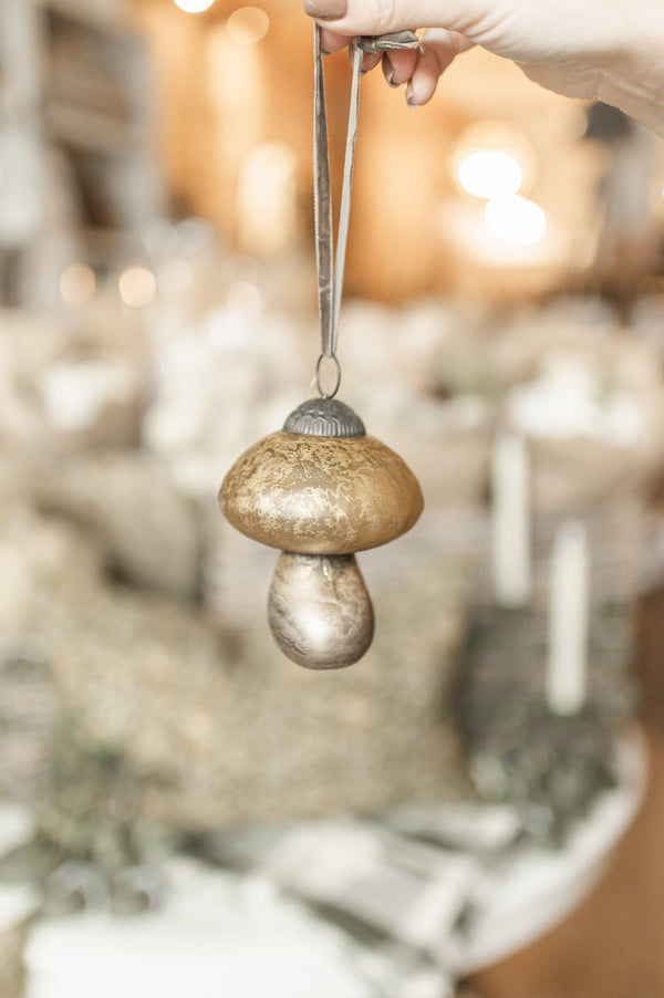 Glass Mushroom Ornament | Large - FINAL SALE