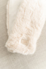 Faux Fur Mittens | Creme