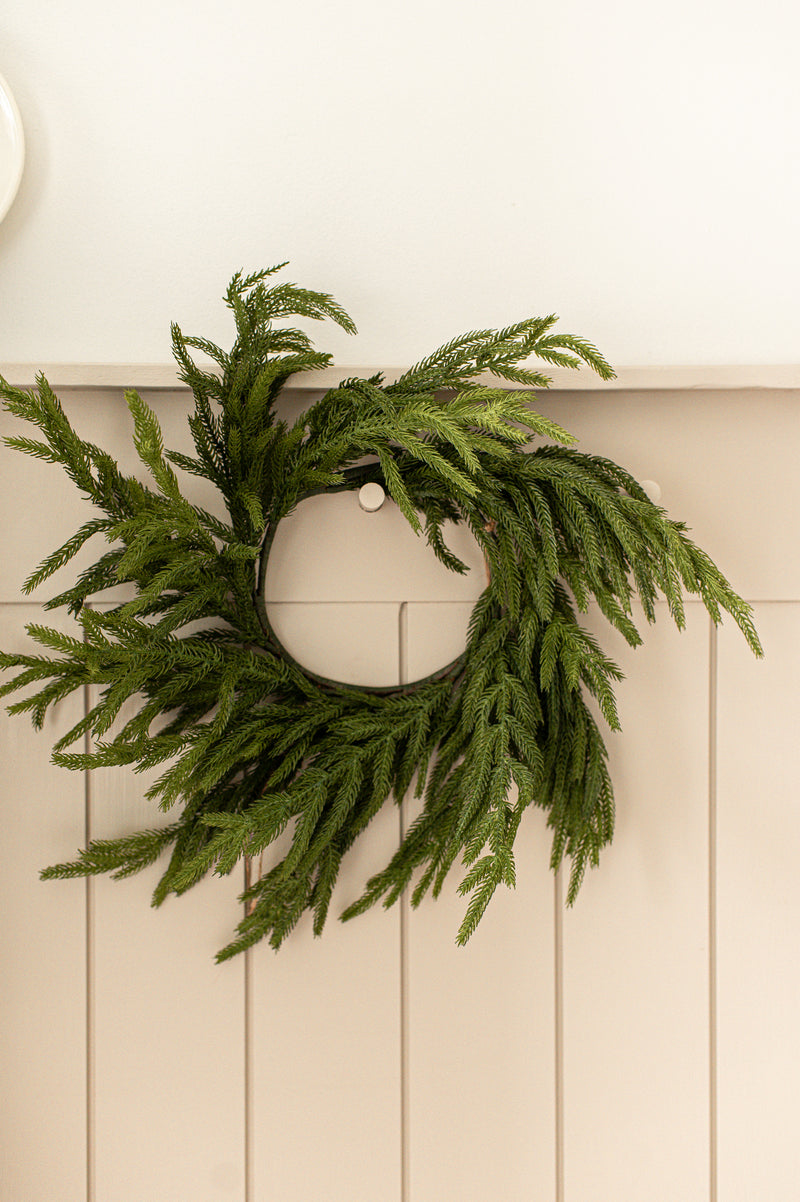 Fresh Touch Norfolk Pine Wreath | 20"