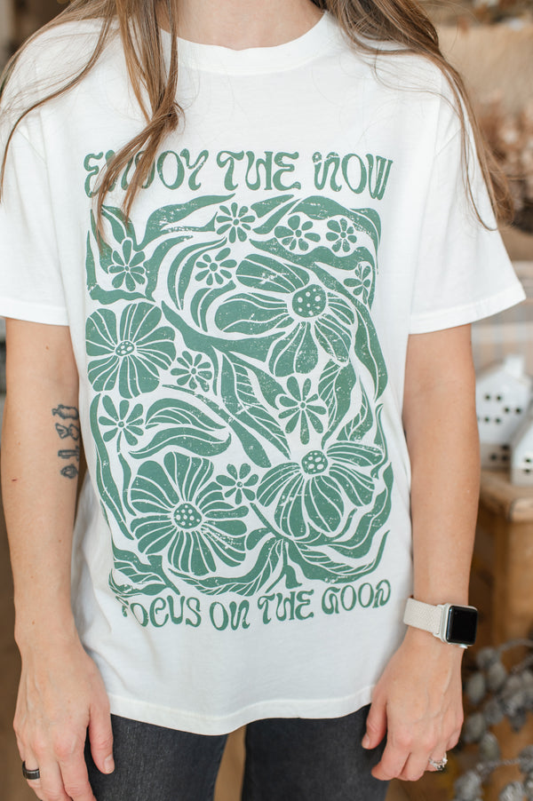 Radiate Boyfriend Tee | Sea Salt
