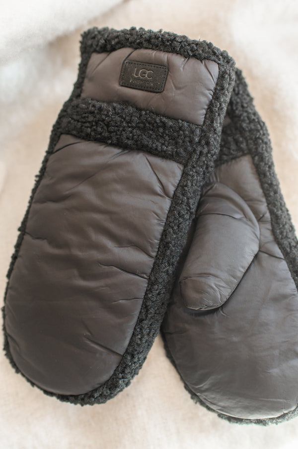 Sherpa Mittens | Black