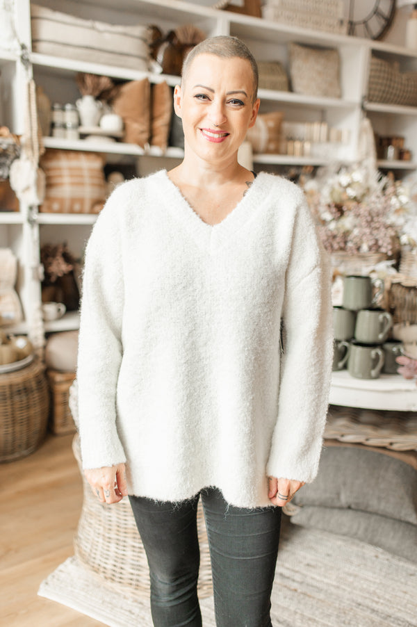 Haisley Pullover | Winter White - FINAL SALE