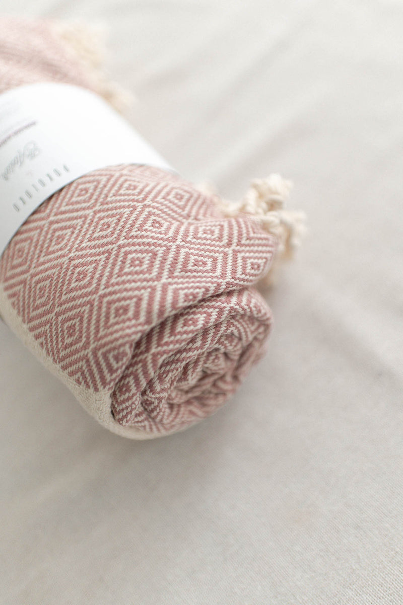 Diamond Turkish Towel | Atelier Pink