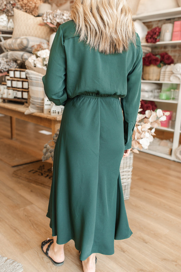 Cressida Dress | Shadow Green