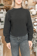 Lucina Ottoman Sweater | Black