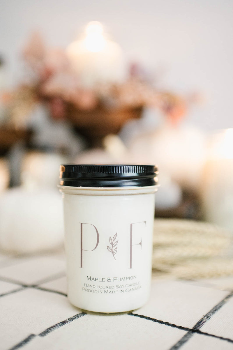 Maple & Pumpkin 8oz Soy Candle