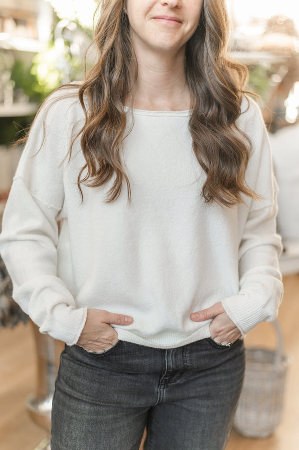 See Me Pullover | White Combo