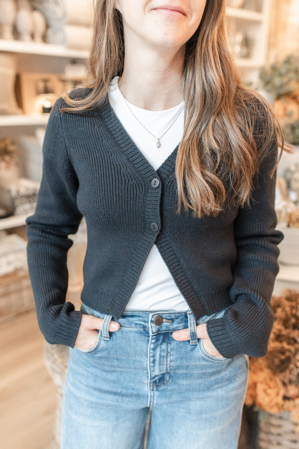 Zubeida Cardigan | Dark Storm