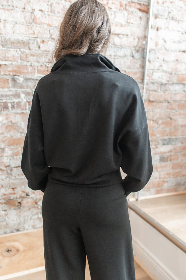 Mailyn Half-Zip Pullover | Black