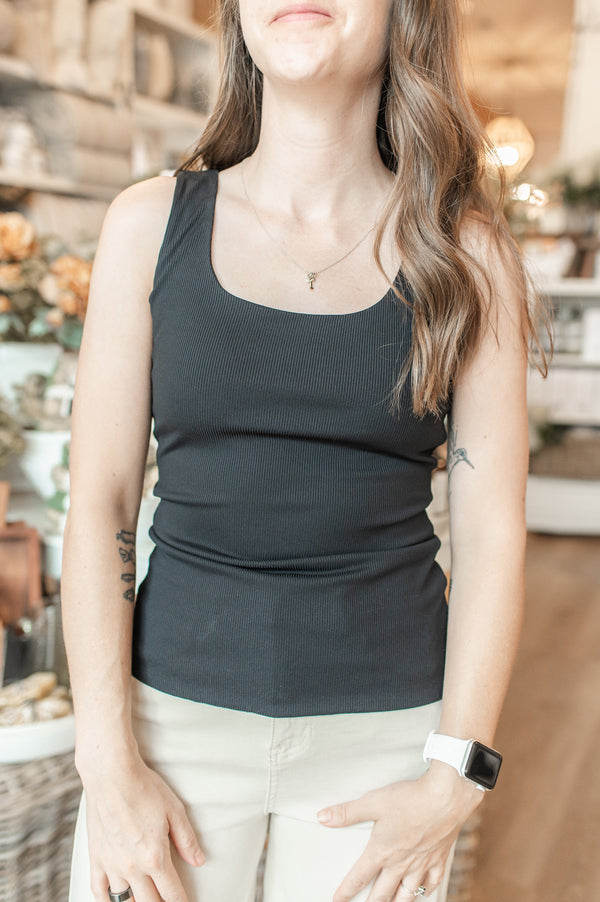 Tanith Tank Top | Black