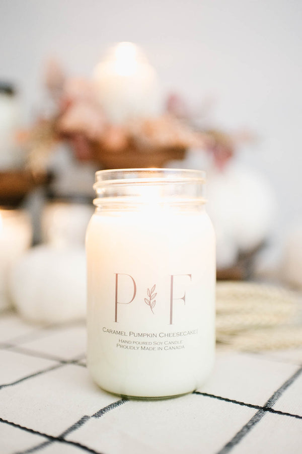 Caramel Pumpkin Cheesecake 16oz Soy Candle
