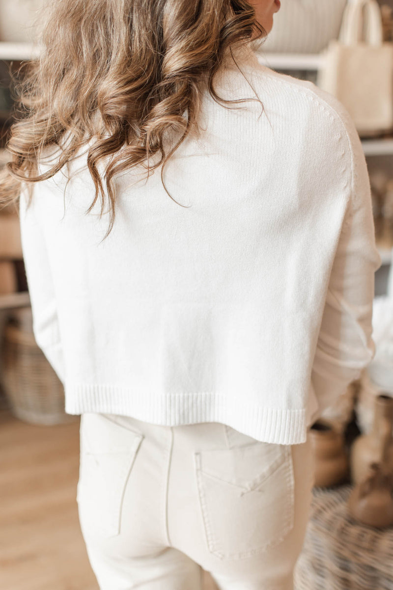 Pugliese Turtleneck Sweater | Ecru