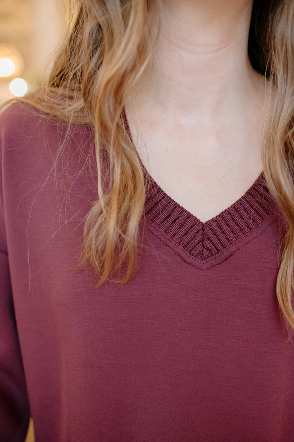 Vixie Pullover | Prune
