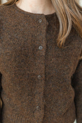 Bergos Cardigan | Brown Melange