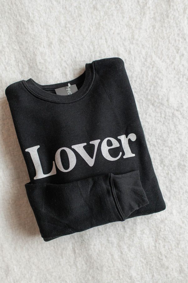 Lover Sweatshirt | Black - FINAL SALE