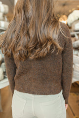 Bergos Cardigan | Brown Melange
