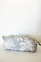 Grey Floral Box Bag - FINAL SALE