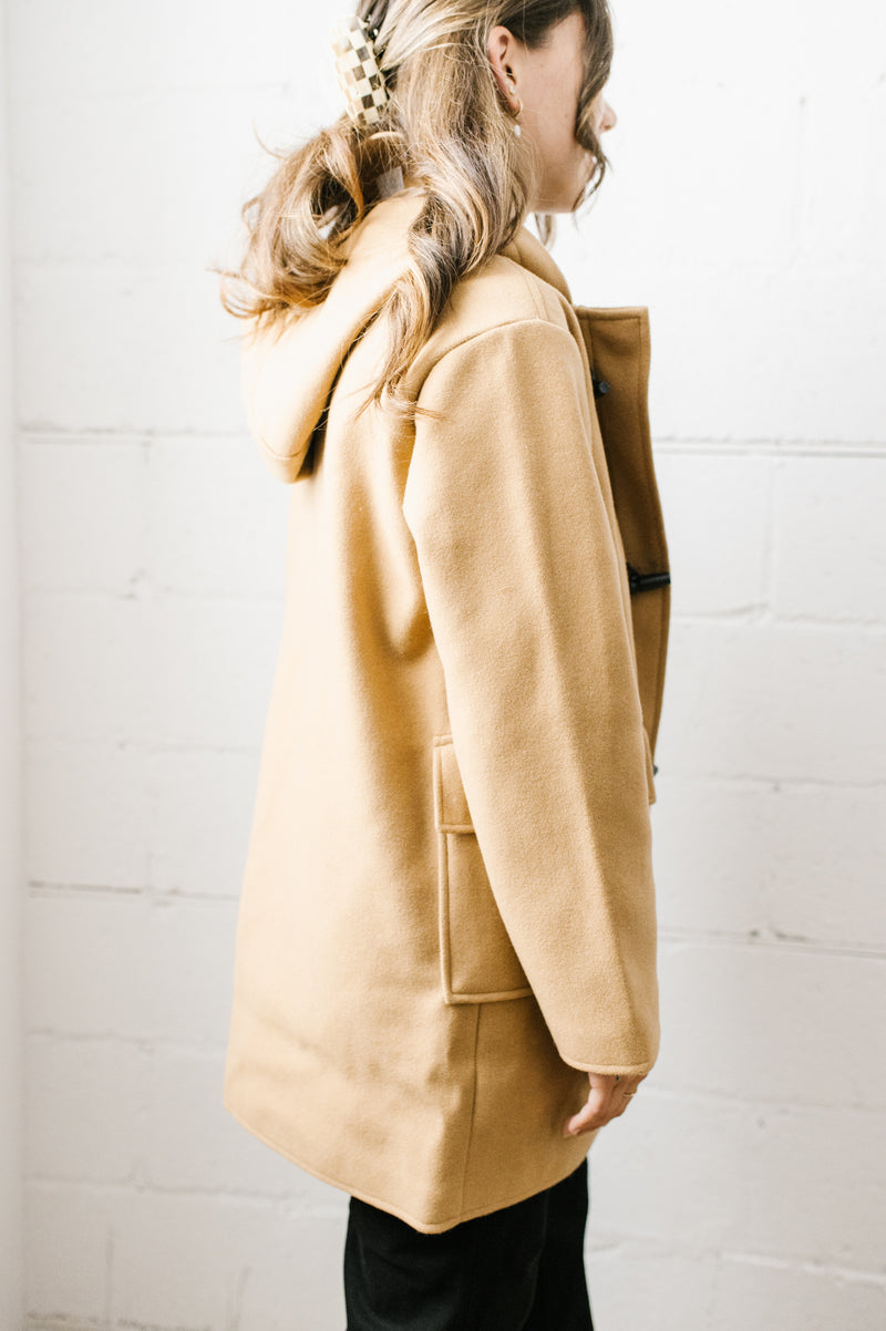 Lulu Hooded Duffle Coat | Camel