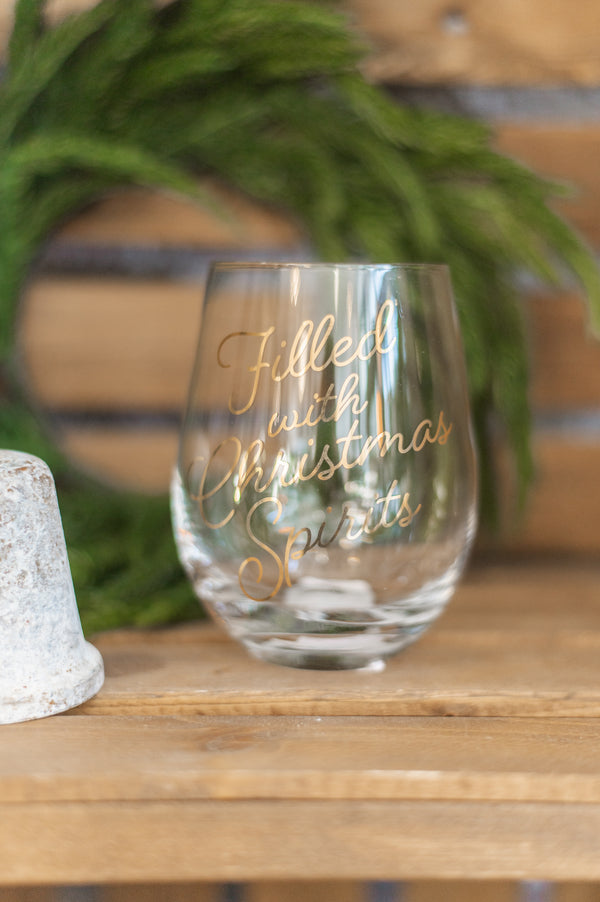 Stemless Goblet | Filled With Spirits