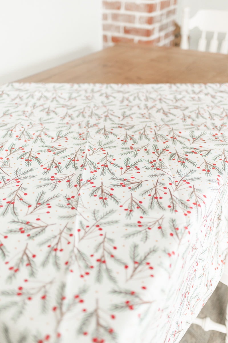 Red Berry Tablecloth | 60"x90"