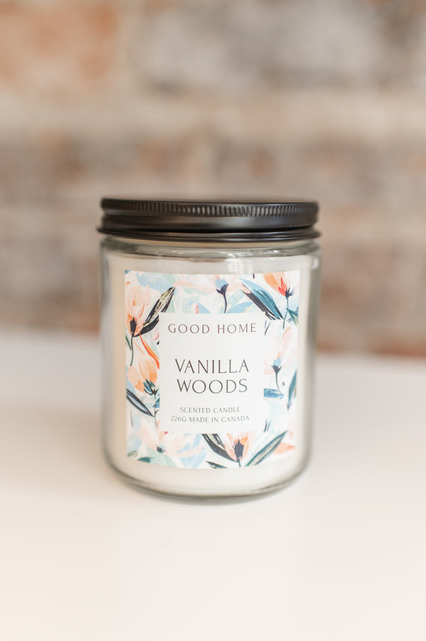 Painted Petals Candle | Vanilla Woods