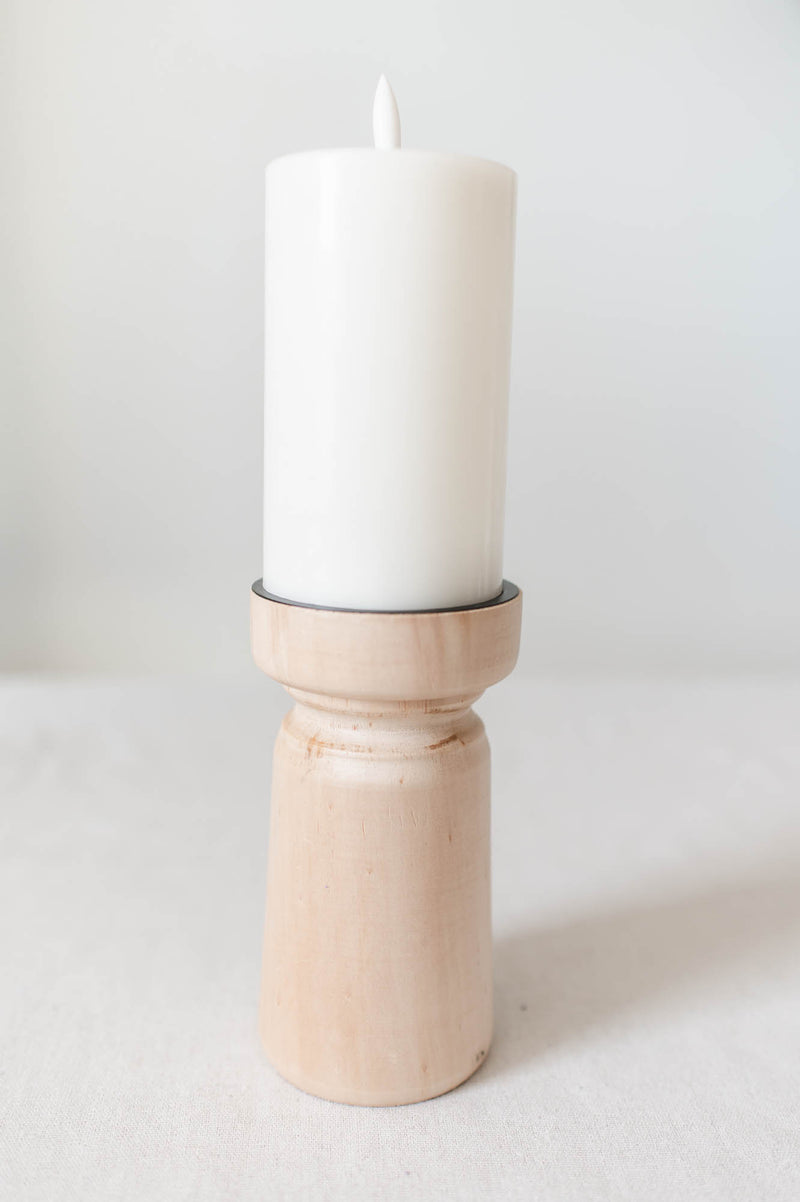 Wood Candle Holder | Large