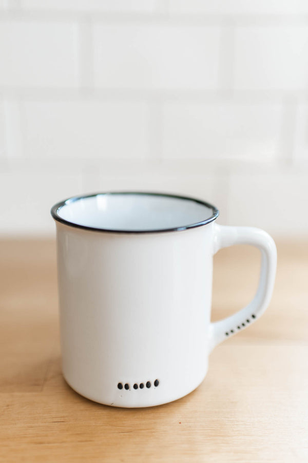 Enamel Look Mug | White