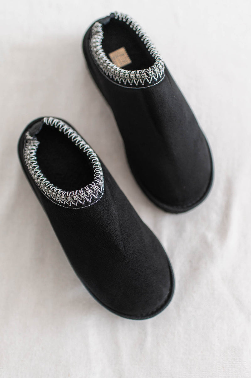 Mini Boots Slippers | Black