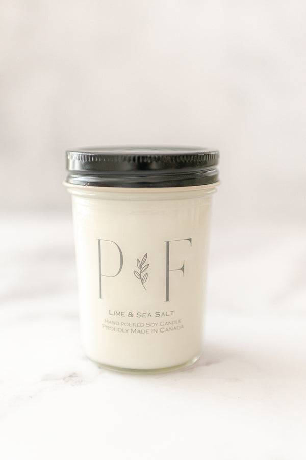 Lime & Sea Salt 8oz Soy Candle