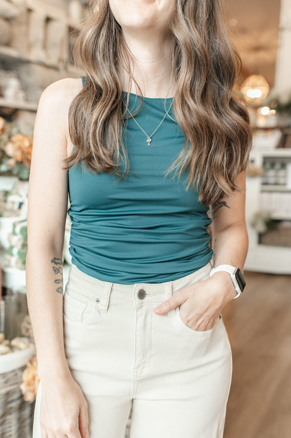 Rima Tank Top | Dark Hunter Green