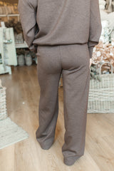 Victoria Straight Leg Pants | Umber Melange