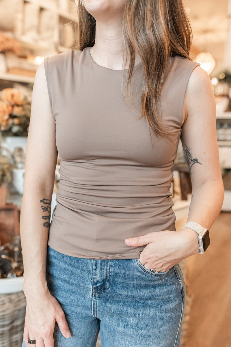 Roxie Tank Top | Clay Taupe