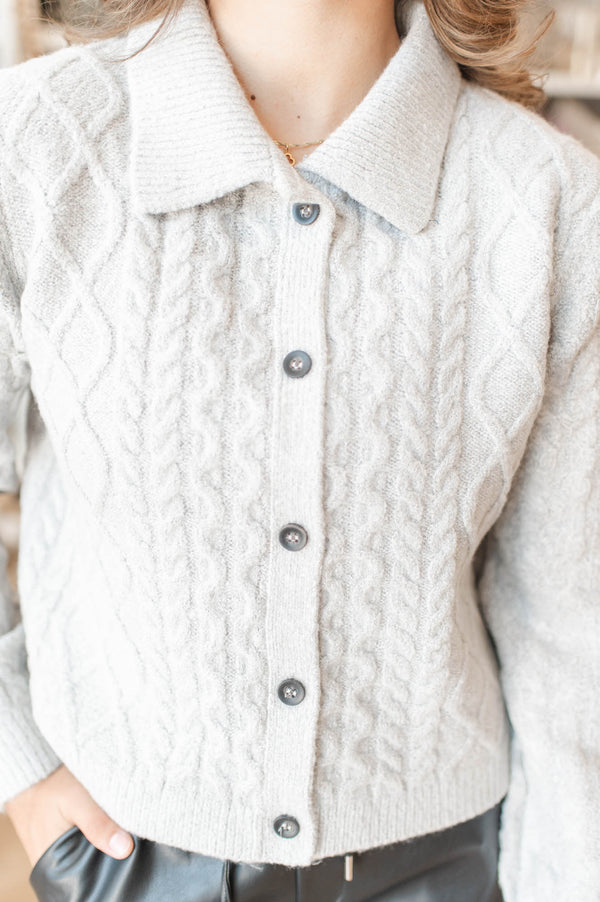 Colette Cardigan | Grey Melange