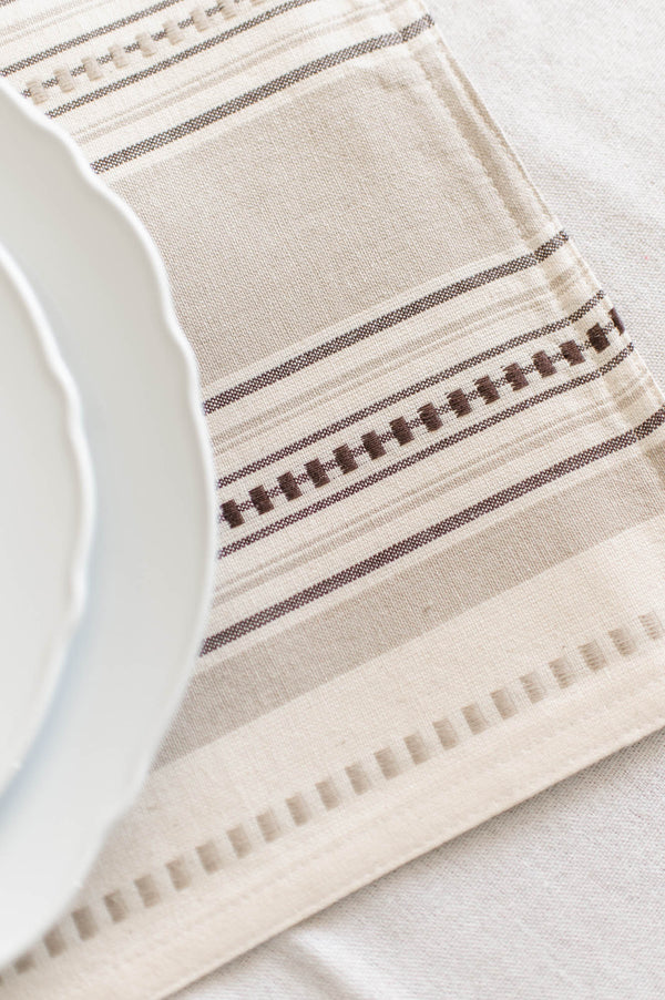 Striped Placemats | Coco - FINAL SALE