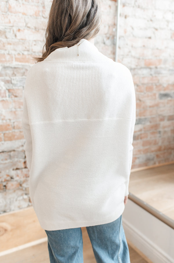 Nancy Ottoman Sweater | White