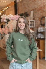 Auntie Crewneck Sweatshirt | Military Green