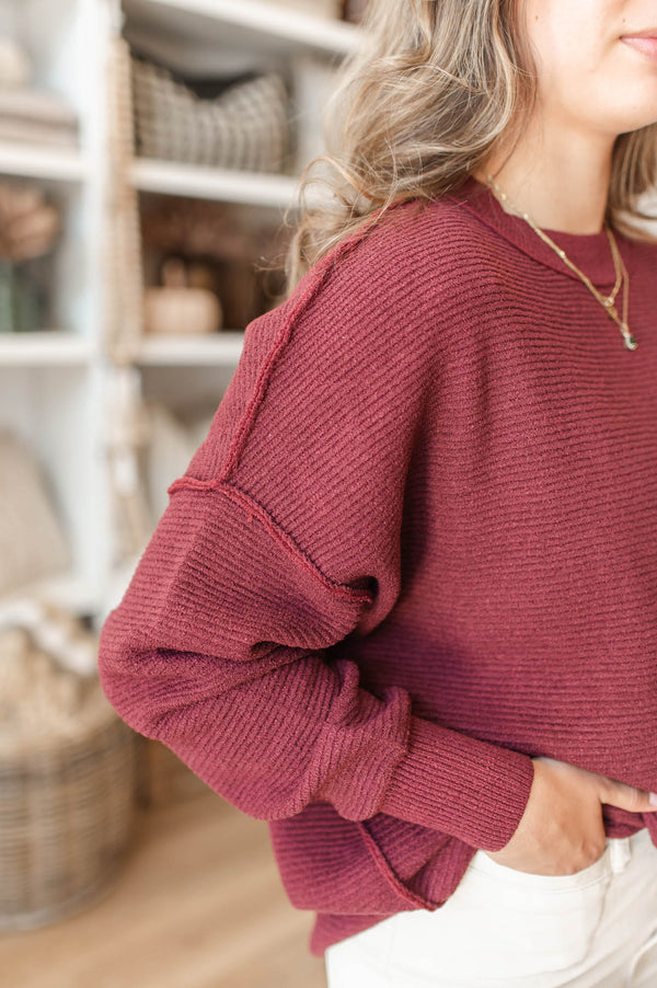 Ingebord Sweater | Oxblood - FINAL SALE