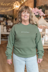 Grandma Crewneck Sweatshirt | Military Green