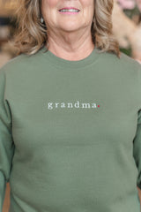 Grandma Crewneck Sweatshirt | Military Green