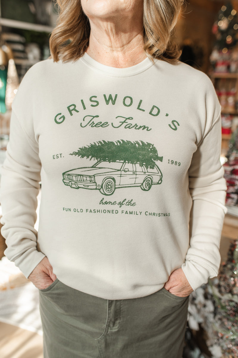 Griswold's Tree Farm Sweatshirt | Heather Dust