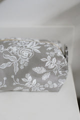 Grey Floral Box Bag - FINAL SALE