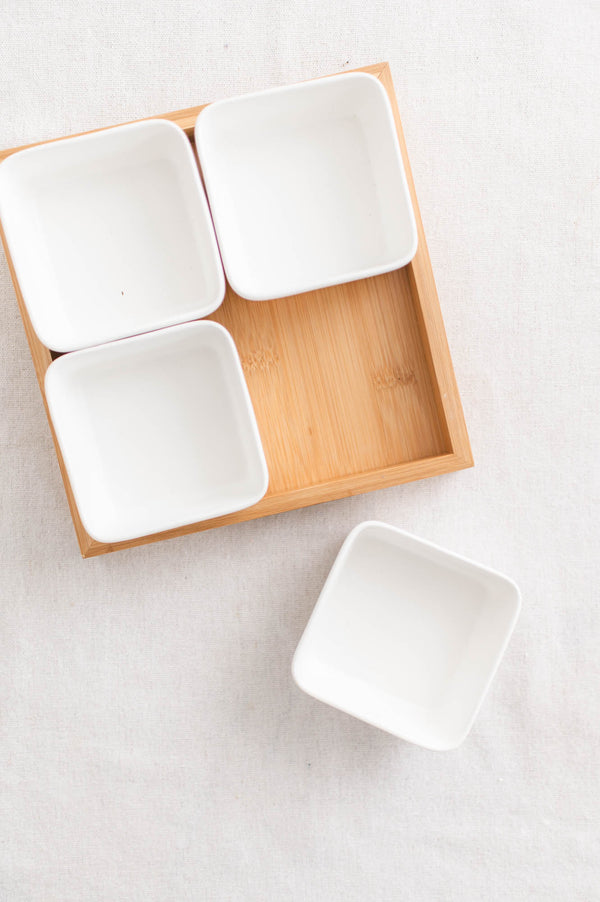 Four Section Serving Set | Bamboo
